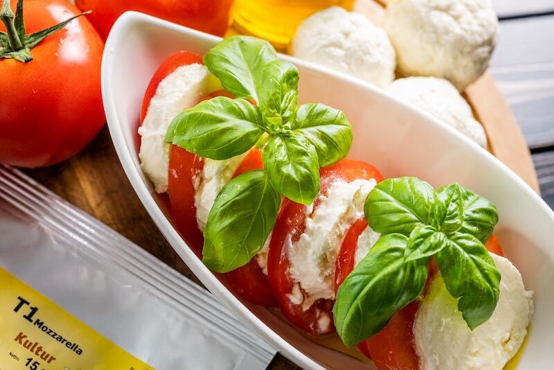 Selbst gemachter Mozzarella