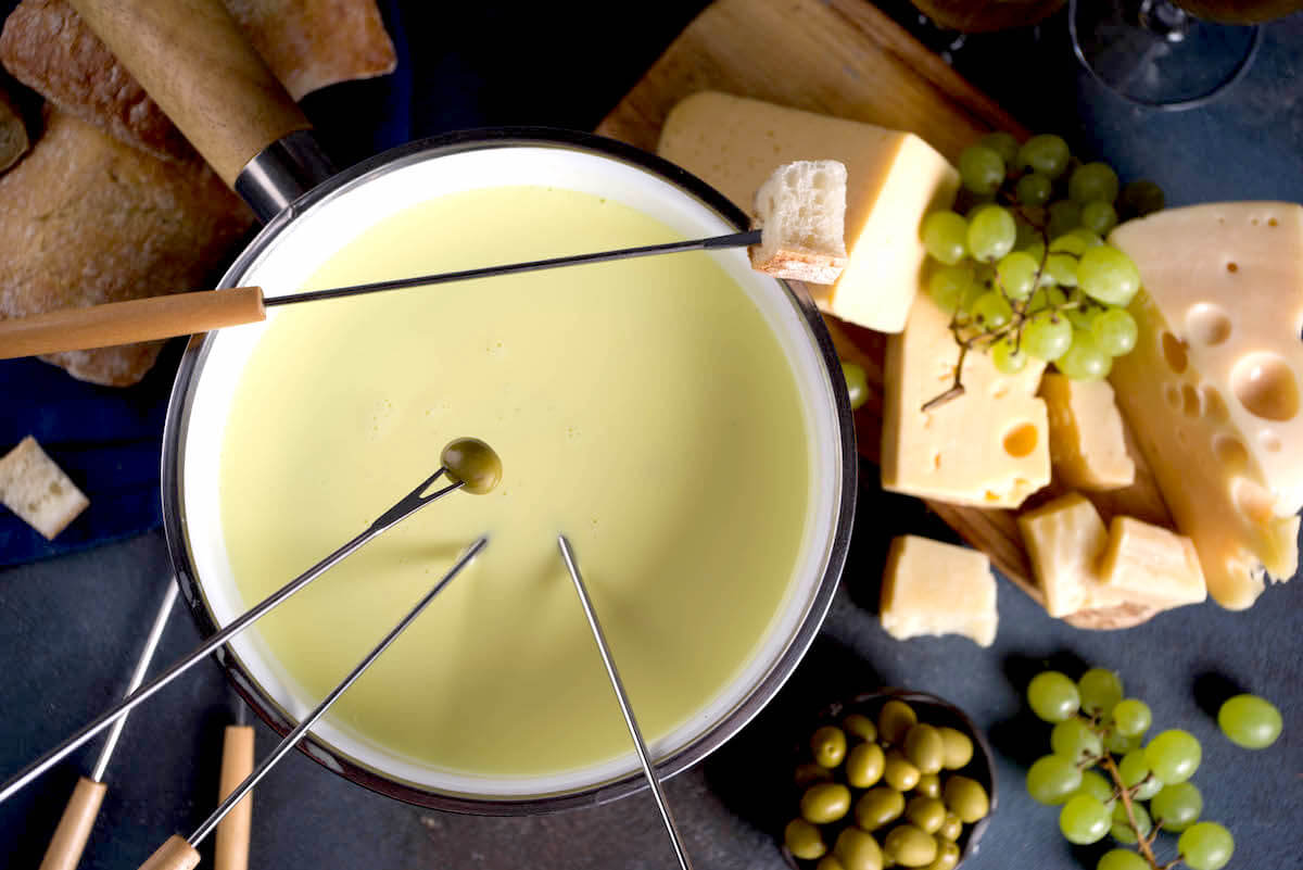 Veganes Käsefondue