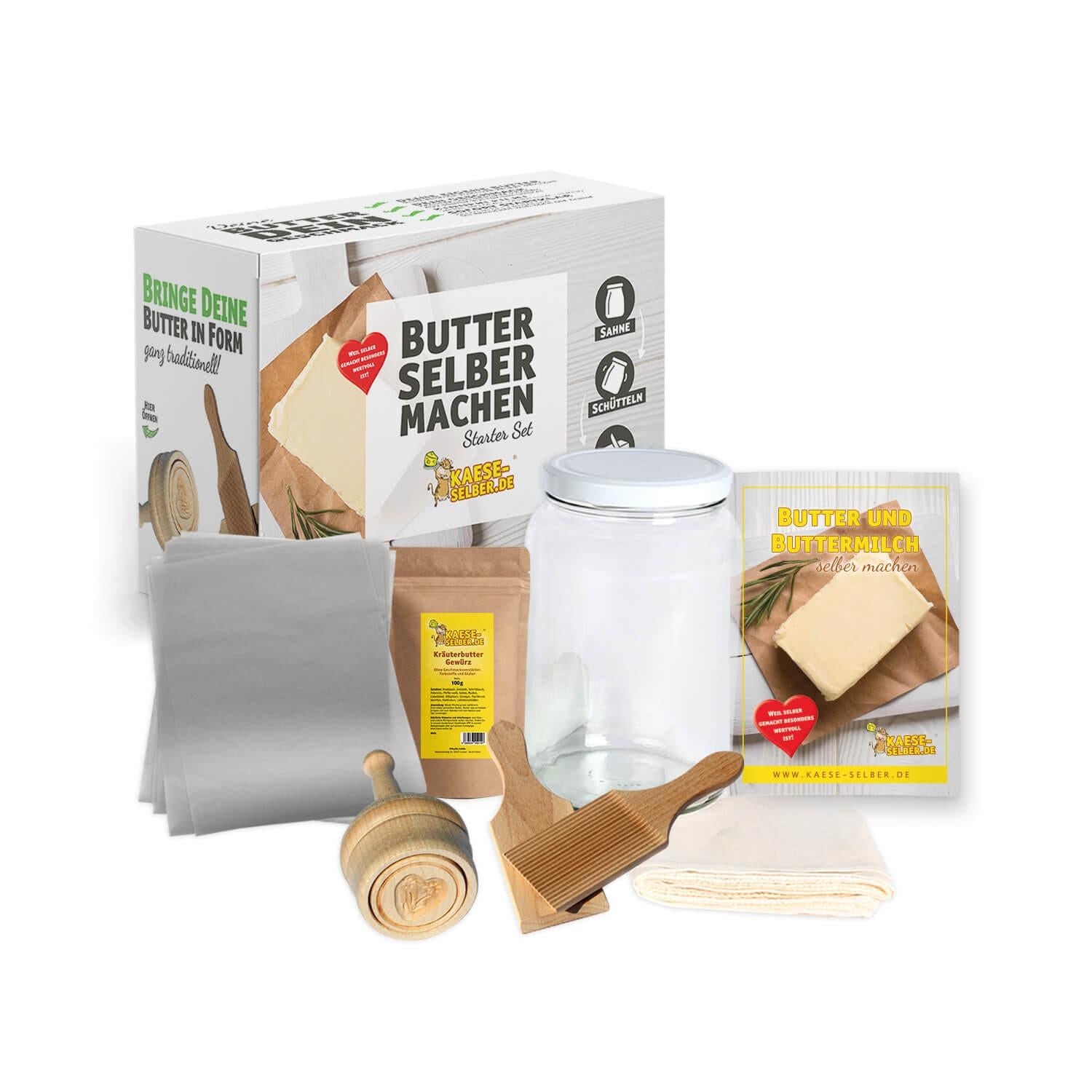 Butter & Buttermilch selber machen Set Inhalt