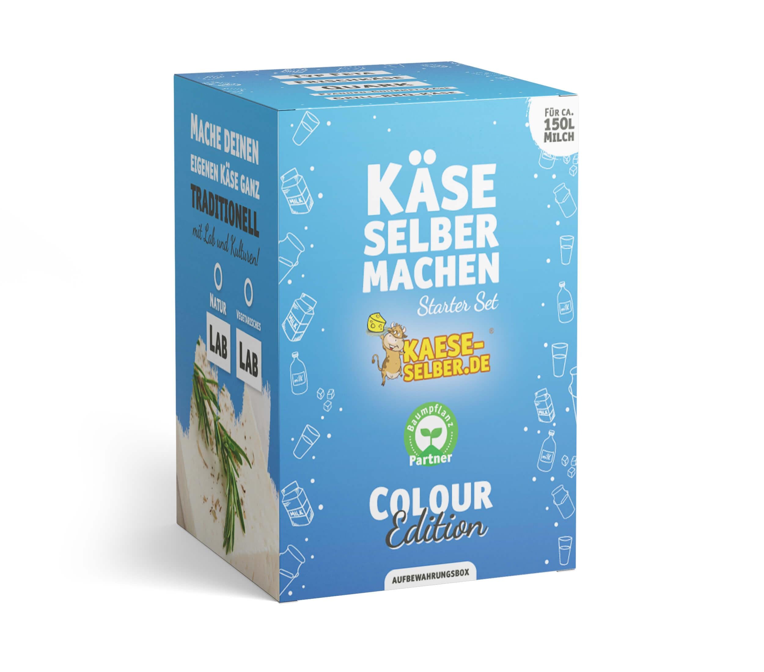 Käse selber machen Starter Set -Colour Edition- BLAU