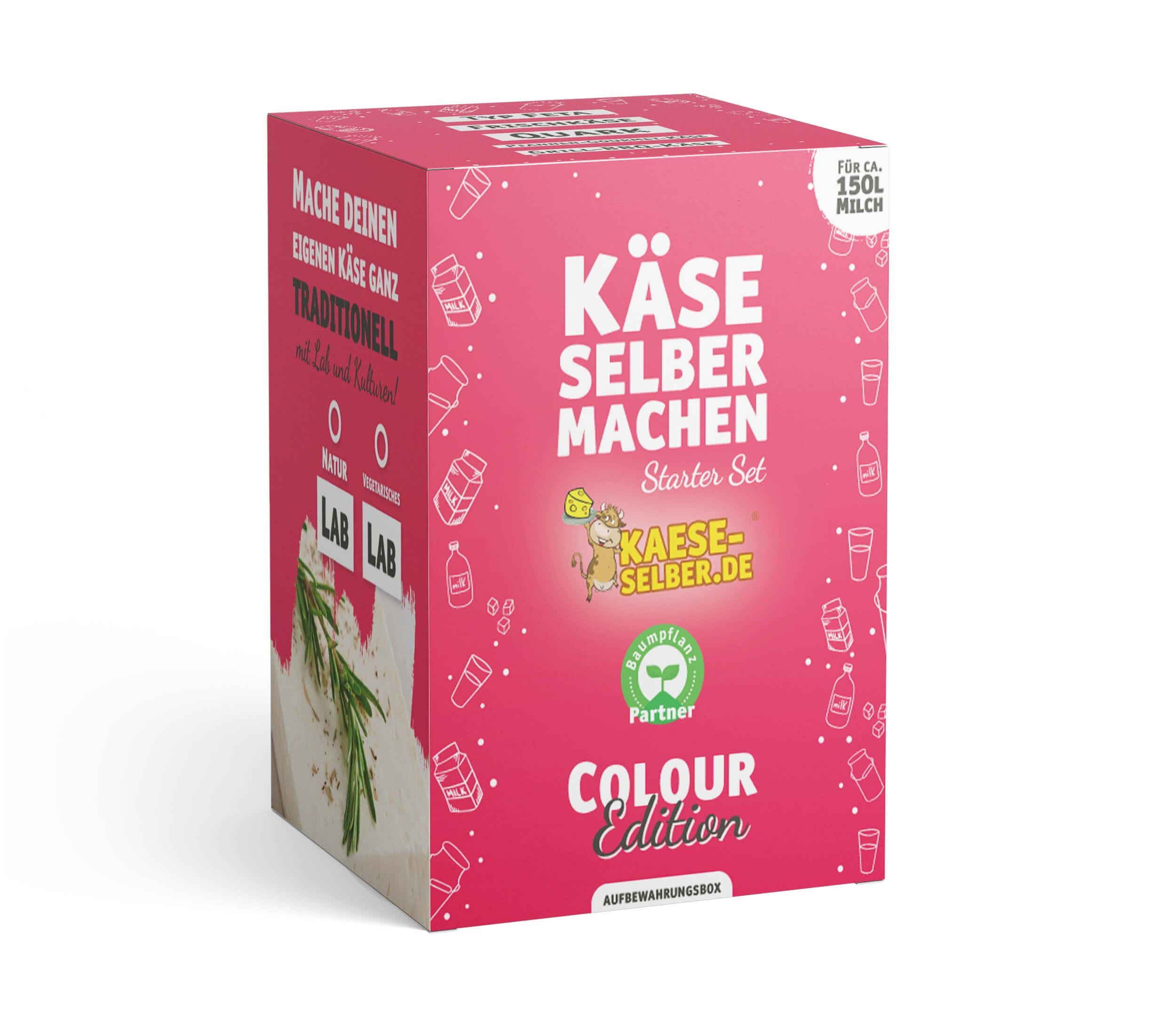 Käse selber machen Starter Set -Colour Edition- ROSA